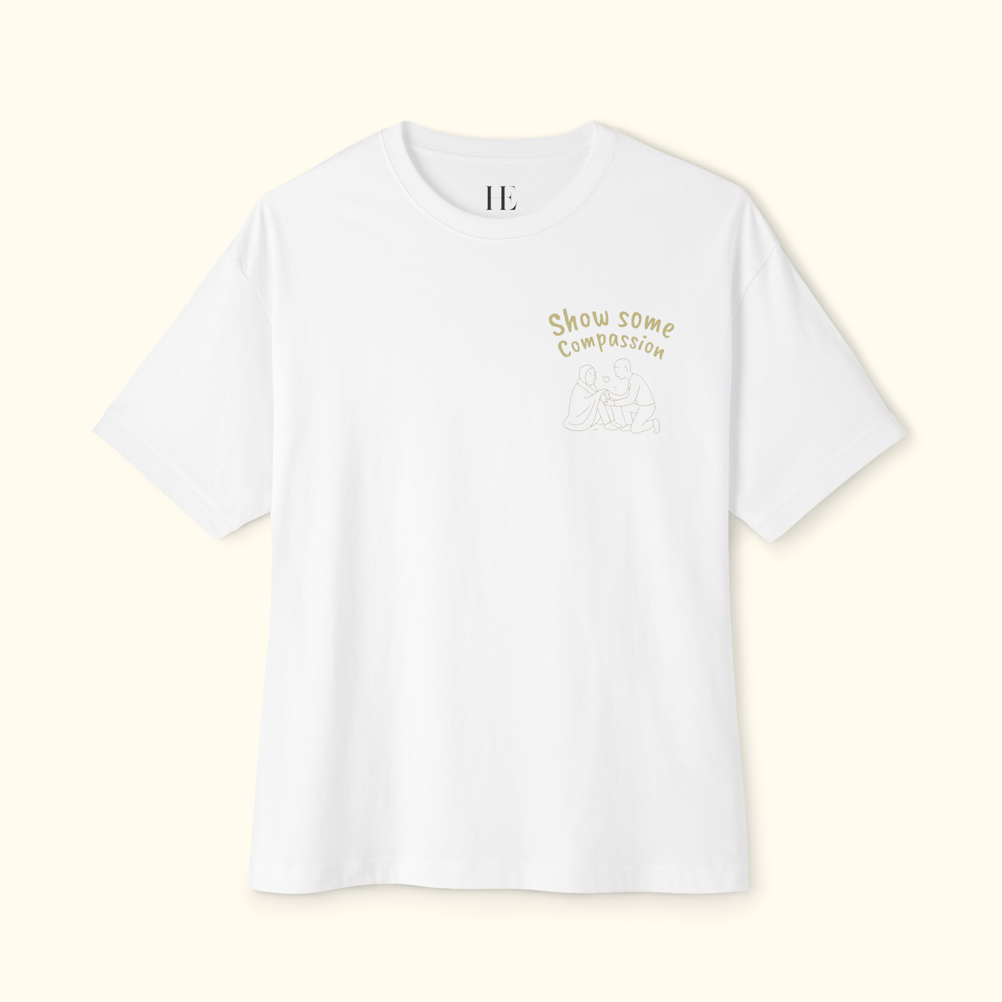 Compassion Is An Action Graphic Tee — Message T-Shirt