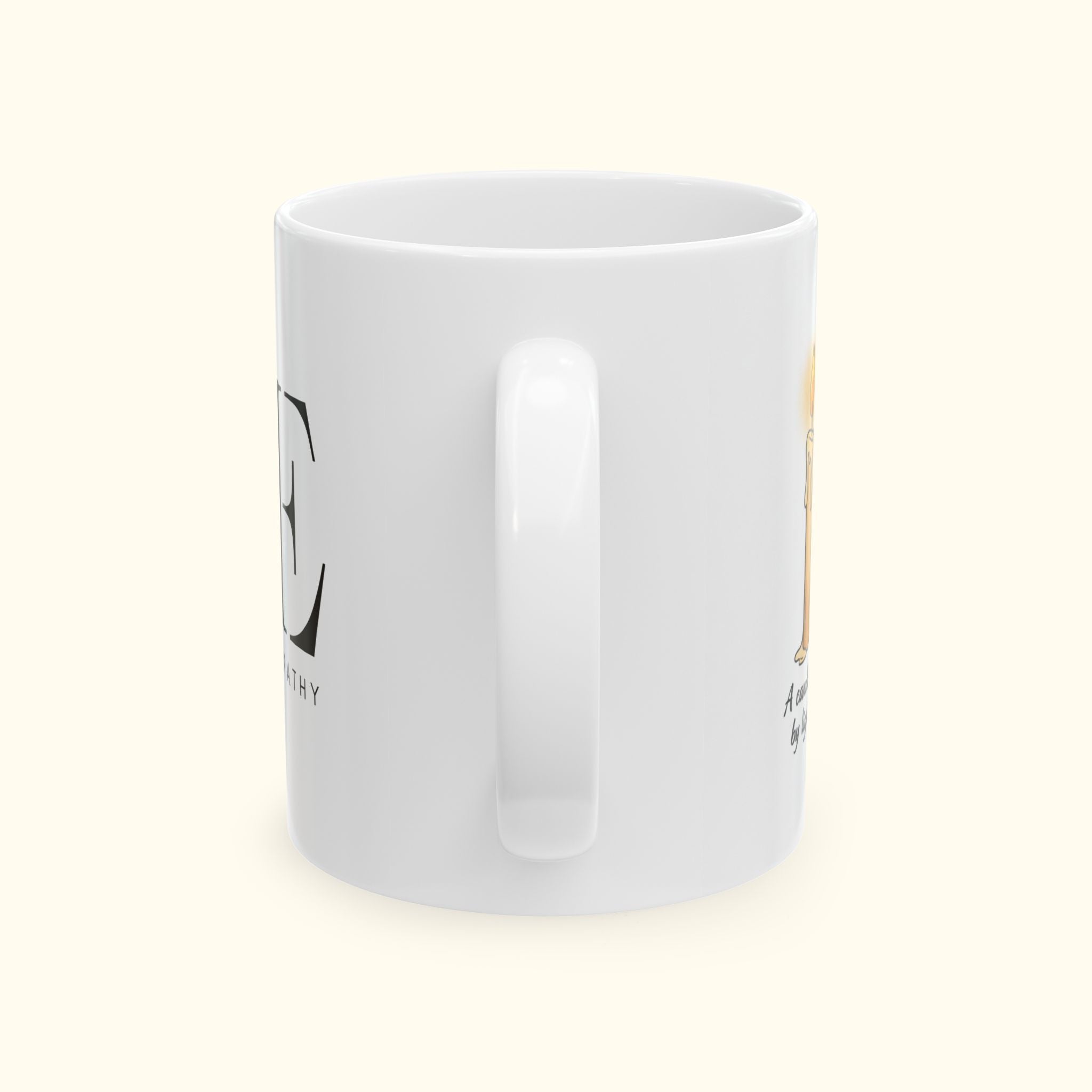 Ceramic Mug — "A candle loses nothing by lighting another." Inspirational Quote