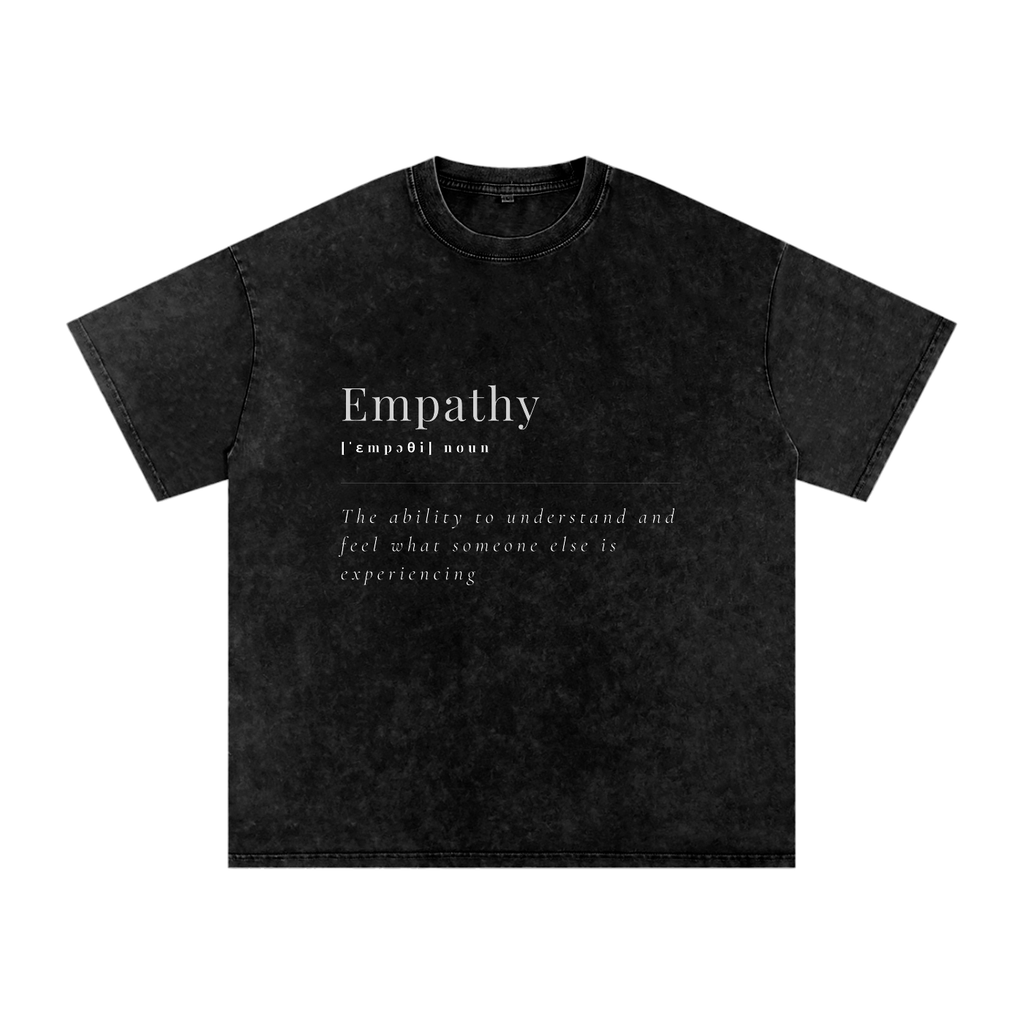 Empathy Oversized Snow Wash T-Shirt