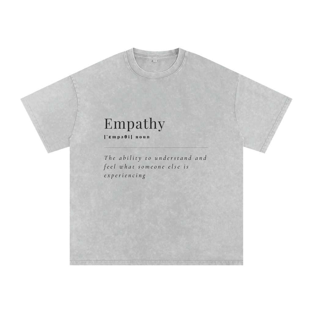 Empathy Oversized Snow Wash T-Shirt