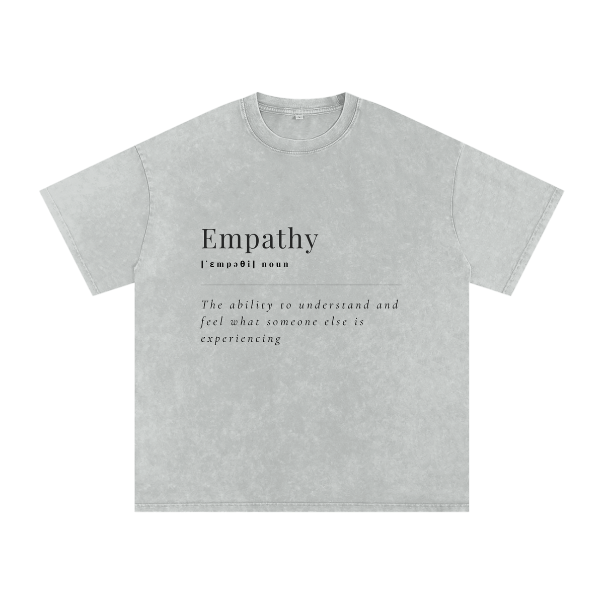 Empathy Oversized Snow Wash T-Shirt