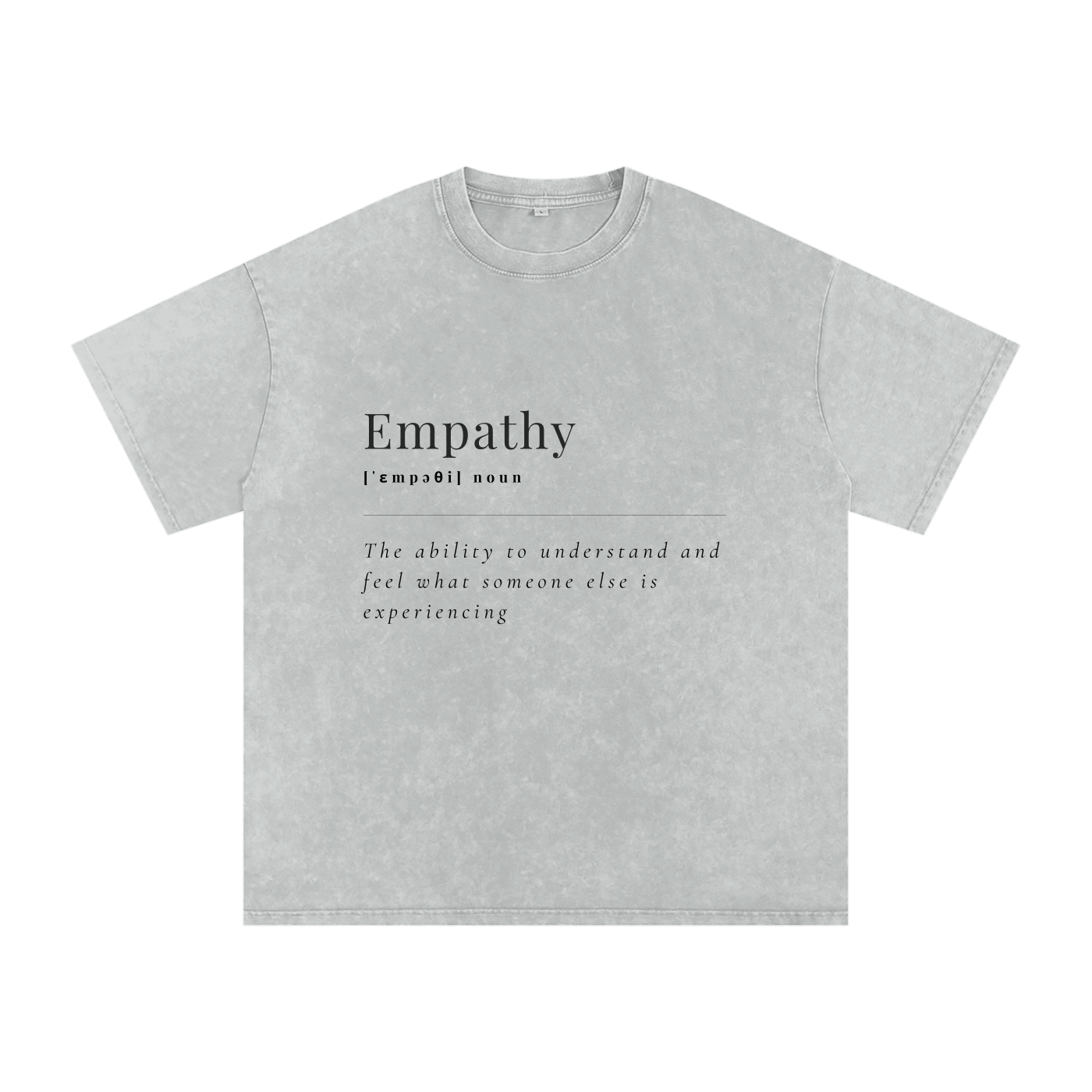 Empathy Oversized Snow Wash T-Shirt