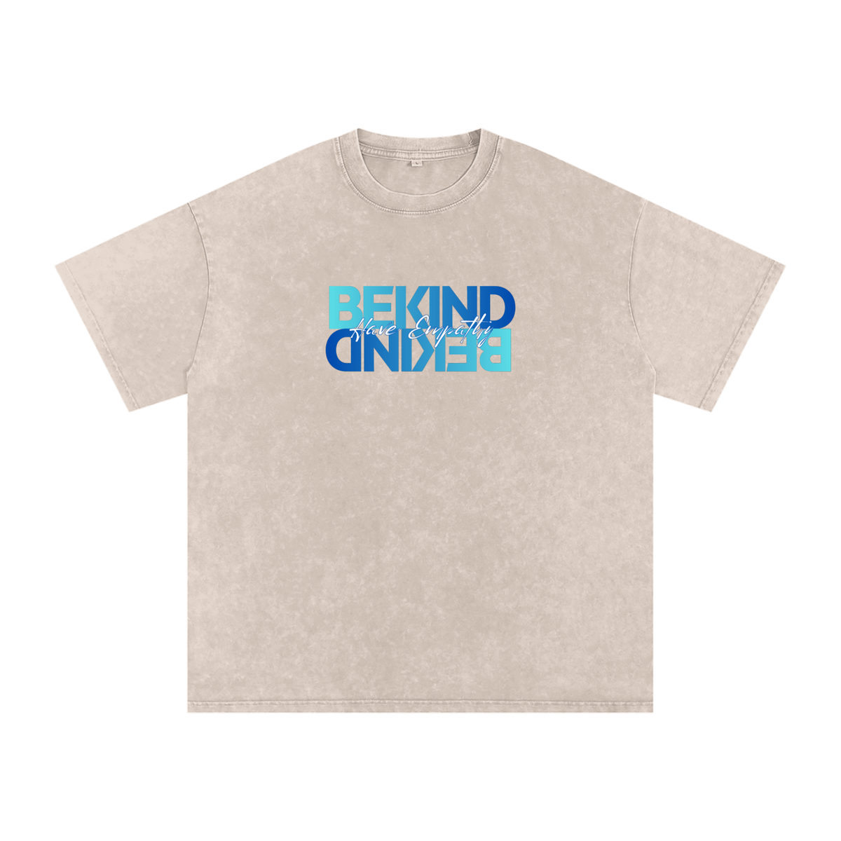 Be Kind Oversized Snow Wash T-Shirt