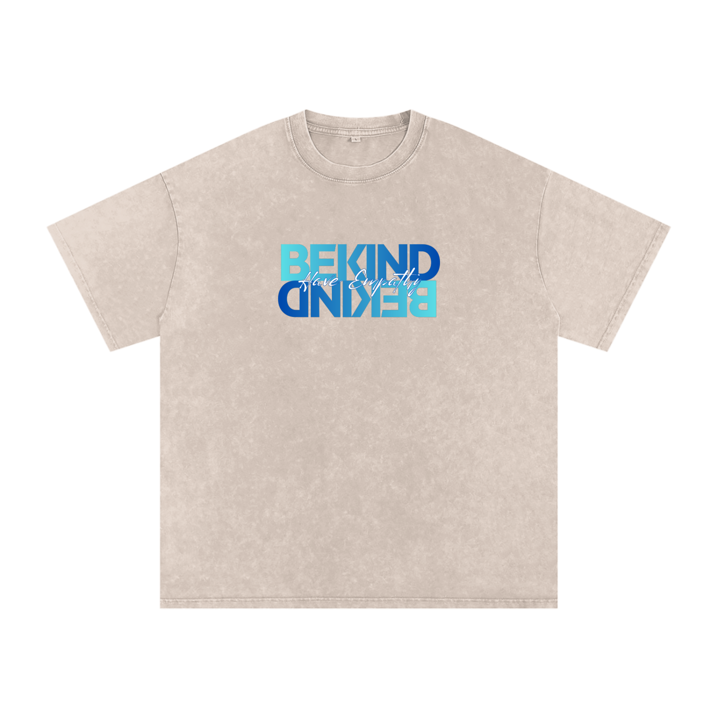 Be Kind Oversized Snow Wash T-Shirt