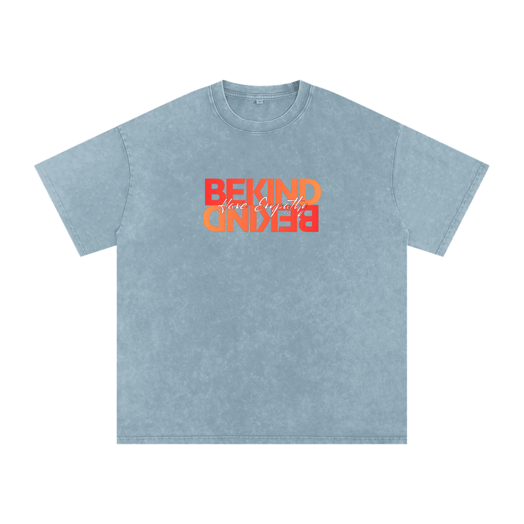 Be Kind Oversized Snow Wash T-Shirt