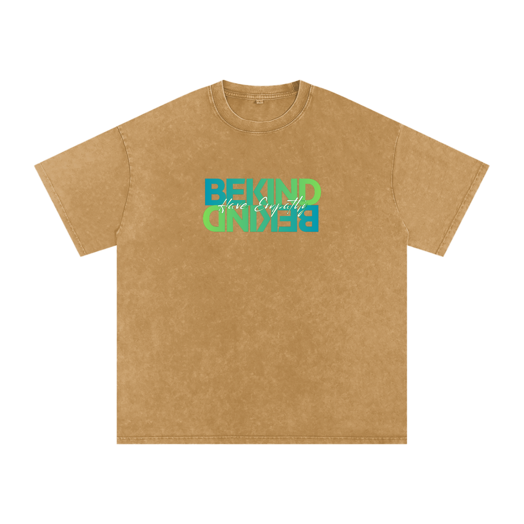 Be Kind Oversized Snow Wash T-Shirt